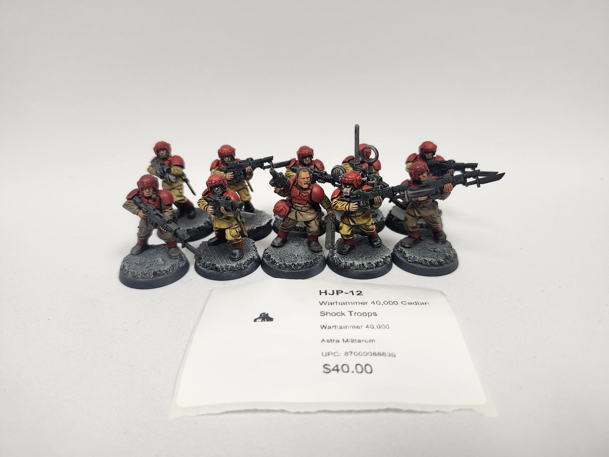 Warhammer 40,000 Cadian Shock Troops HJP-12