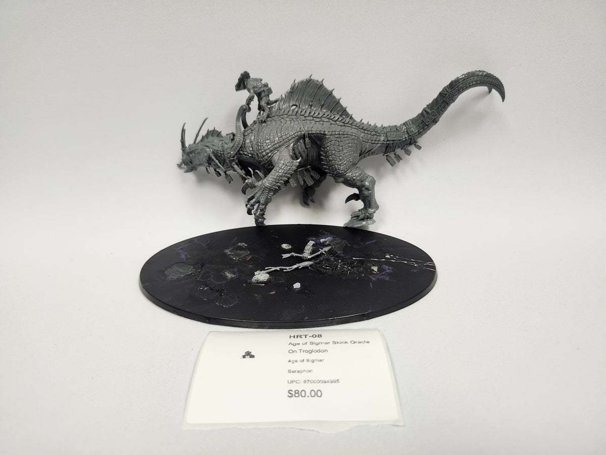 Age of Sigmar Skink Oracle On Troglodon HRT-08
