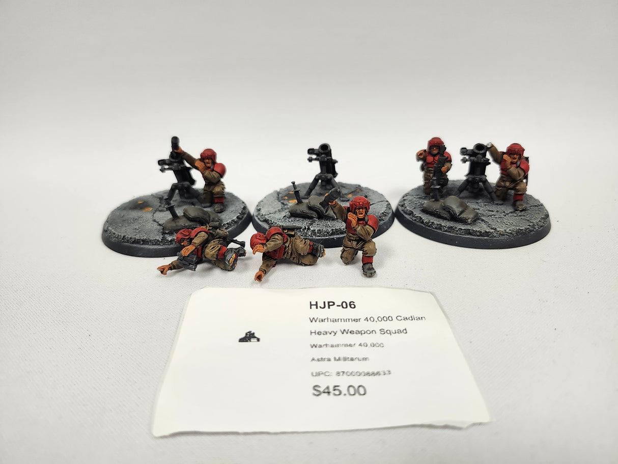 Warhammer 40,000 Cadian Heavy Weapon Squad HJP-06