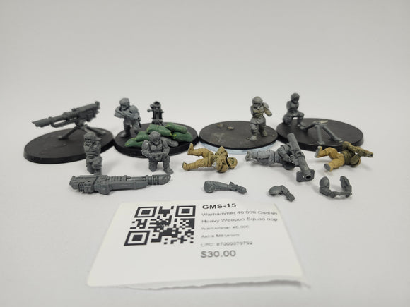 Warhammer 40,000 Cadian Heavy Weapon Squad oop GMS-15