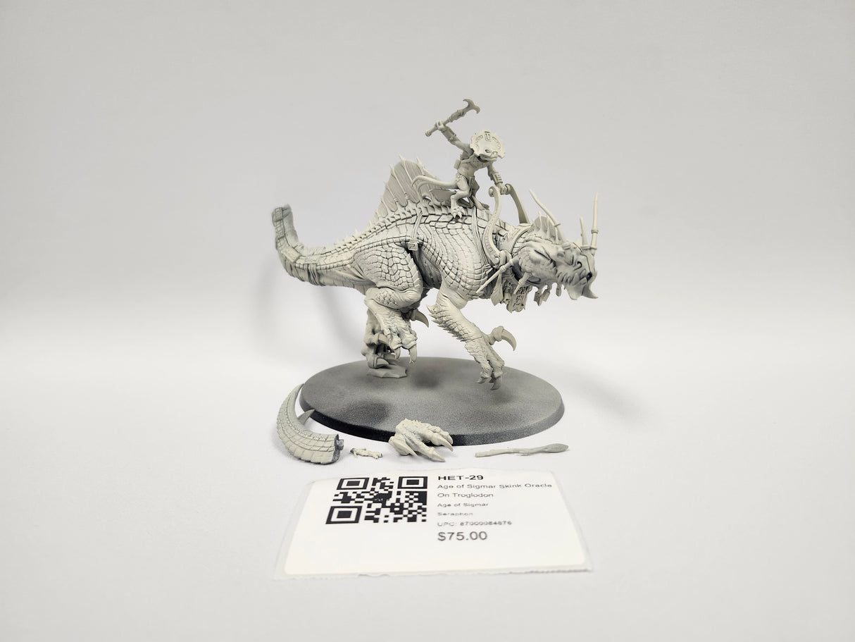 Age of Sigmar Skink Oracle On Troglodon HET-29