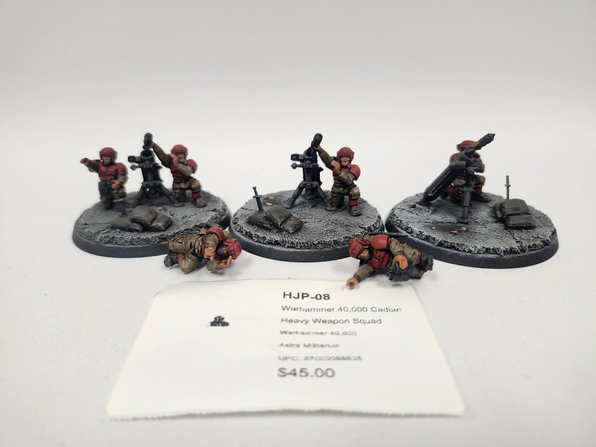 Warhammer 40,000 Cadian Heavy Weapon Squad HJP-08
