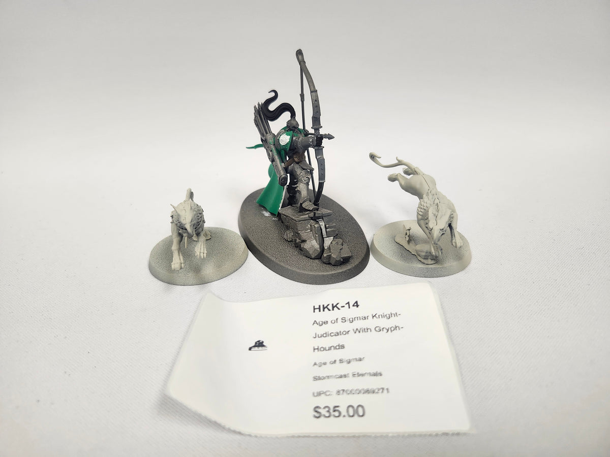 Age of Sigmar Knight-Judicator With Gryph-Hounds HKK-14