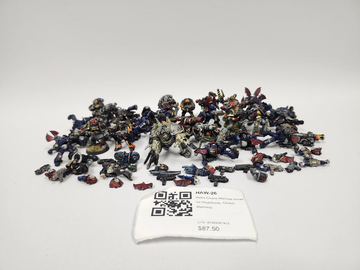 Retro Chaos Marines mixed lot (Nightlords, Chaos Marines) HAW-26