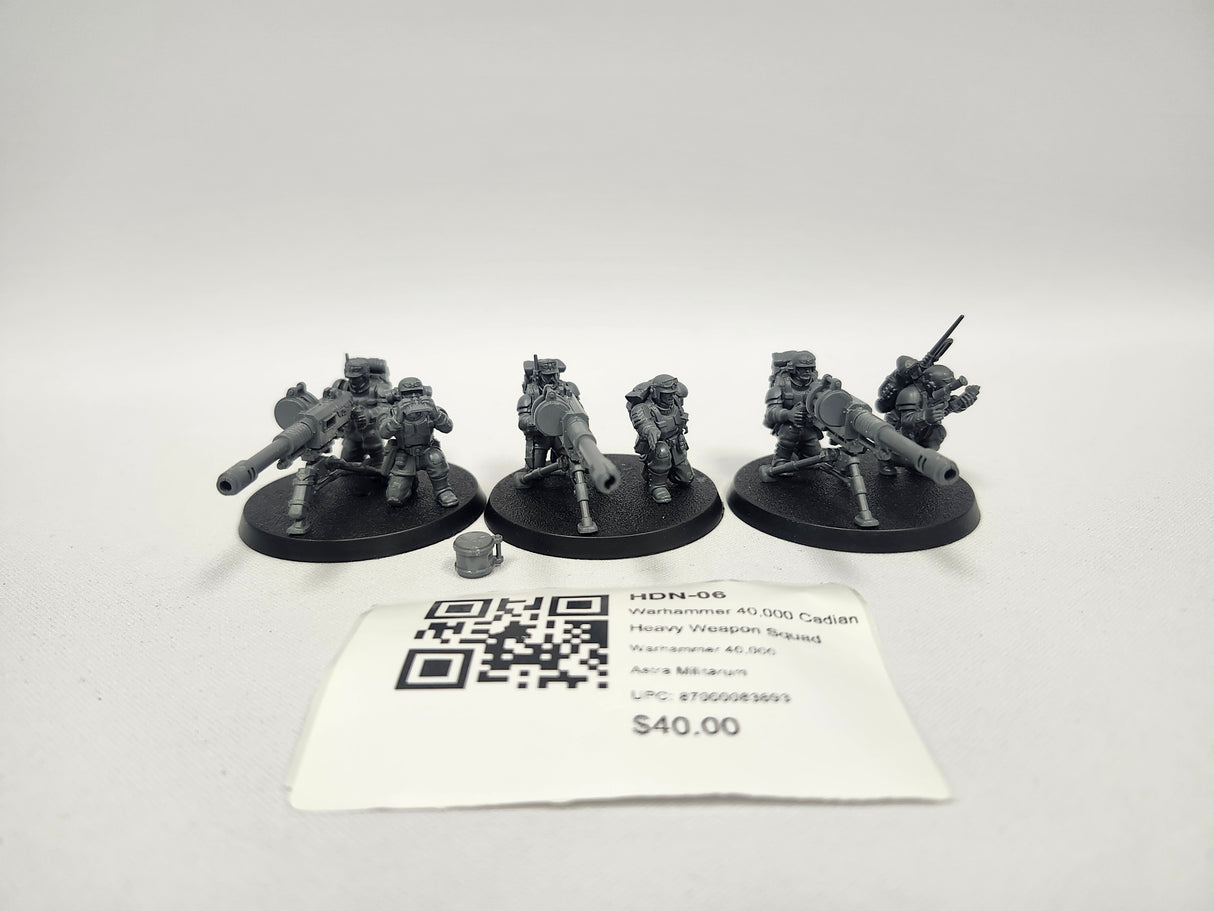 Warhammer 40,000 Cadian Heavy Weapon Squad HDN-06