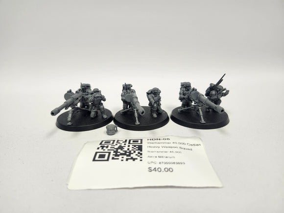 Warhammer 40,000 Cadian Heavy Weapon Squad HDN-06
