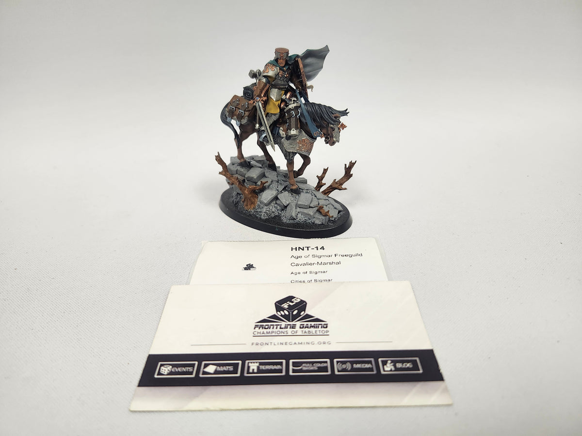 Age of Sigmar Freeguild Cavalier-Marshal HNT-14