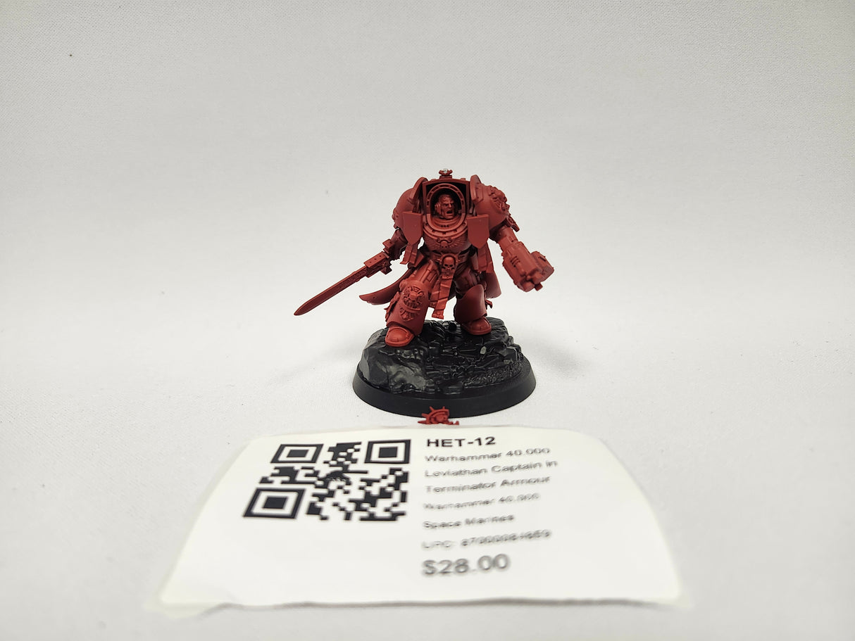 Warhammer 40,000 Leviathan Captain in Terminator Armour HET-12
