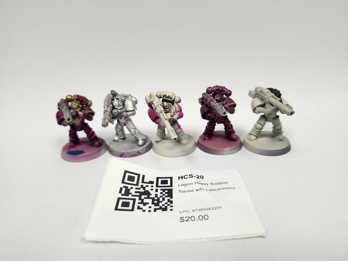Legion Heavy Support Squad with Lascannons HCS-20