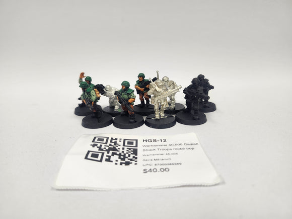 Warhammer 40,000 Cadian Shock Troops metal oop HGS-12