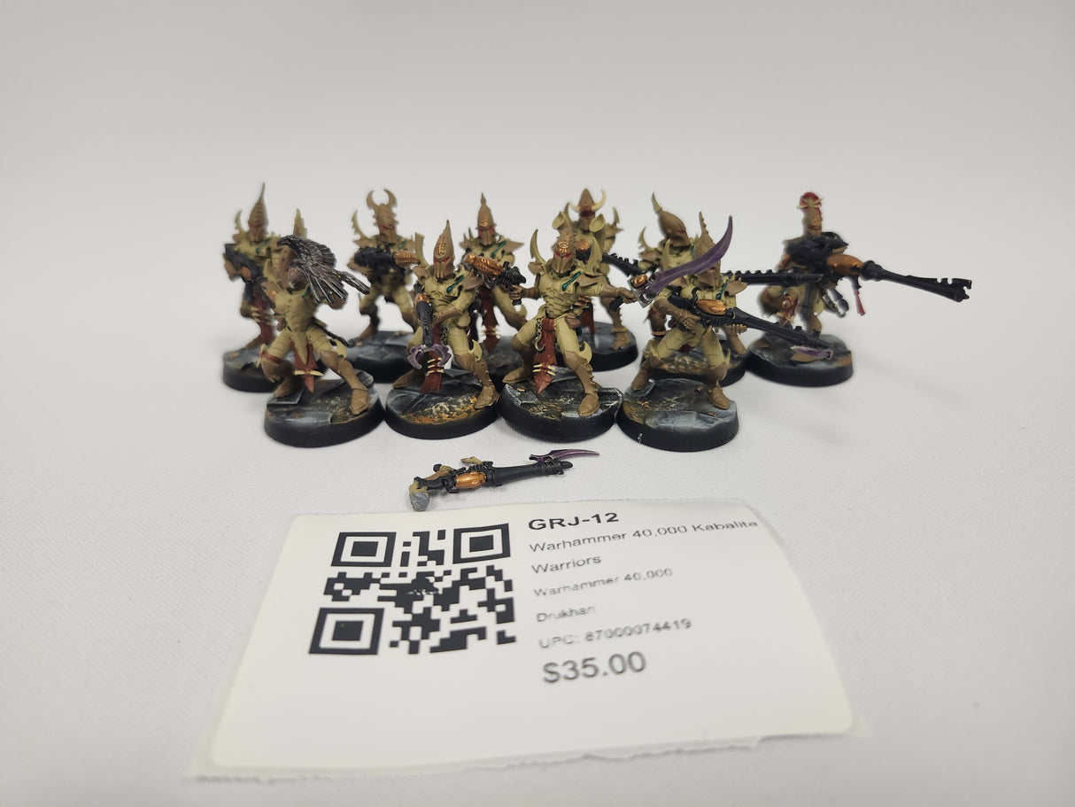 Warhammer 40,000 Kabalite Warriors GRJ-12