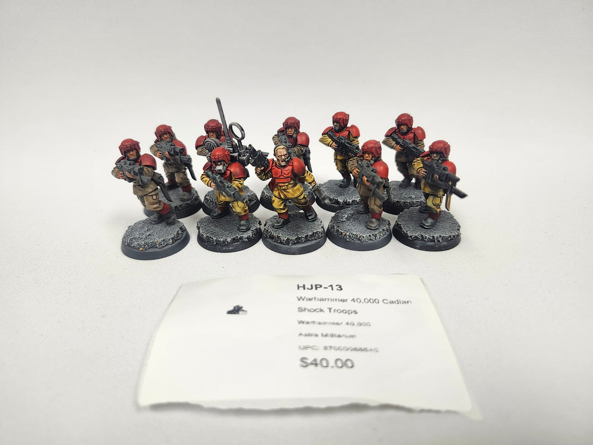 Warhammer 40,000 Cadian Shock Troops HJP-13