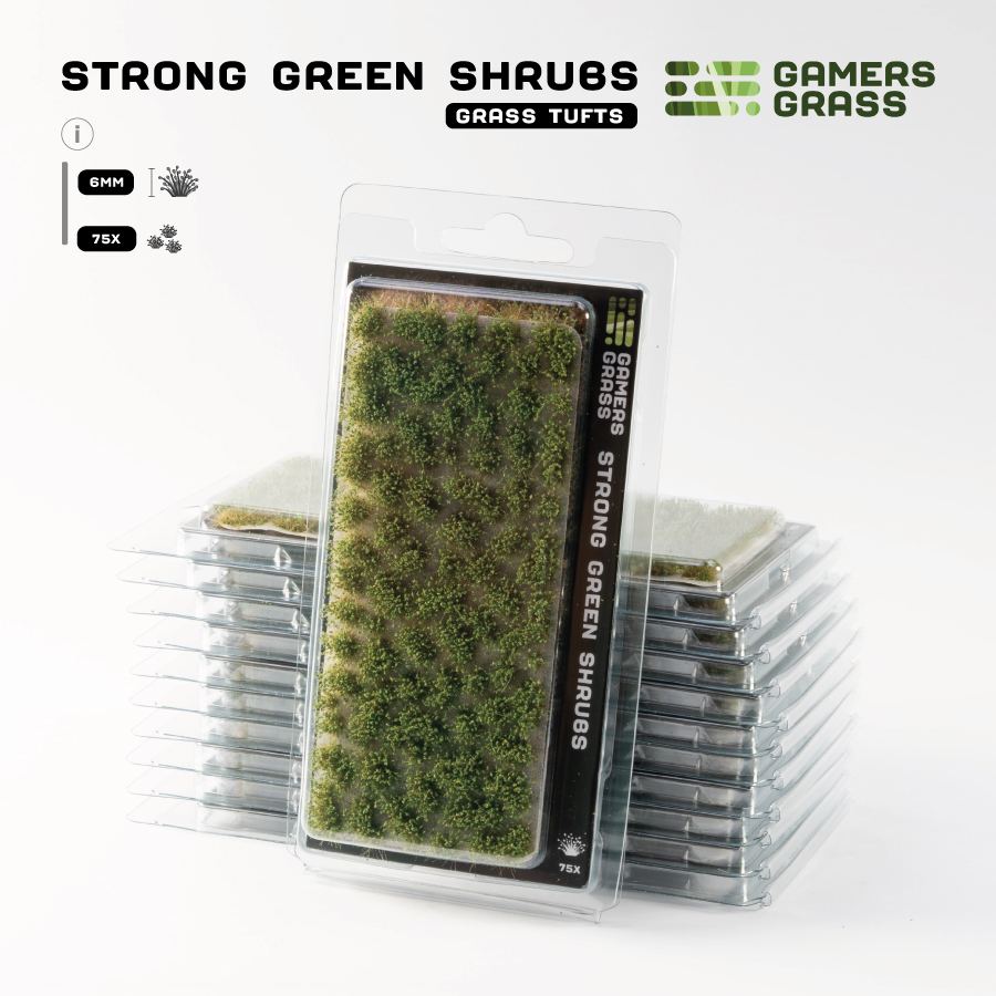 Strong Green Shrubs - package