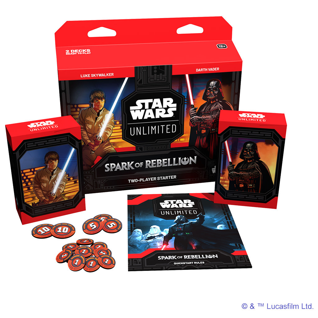 Starwars Unlimited Spark of the Rebellion 2 Player Starter