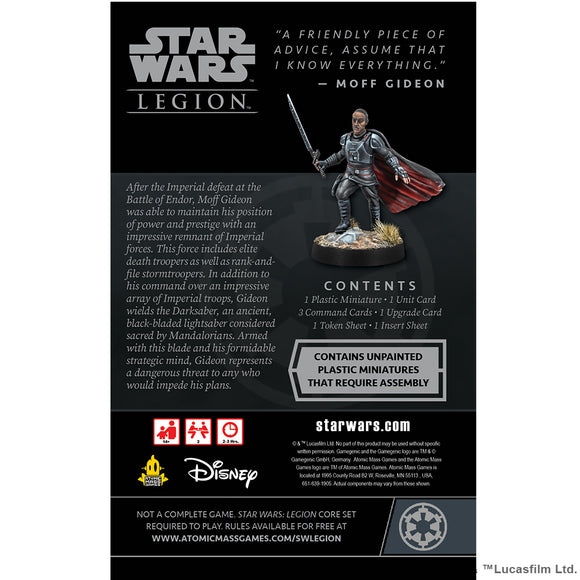 Star Wars: Legion- Moff Gideon Commander Expansion