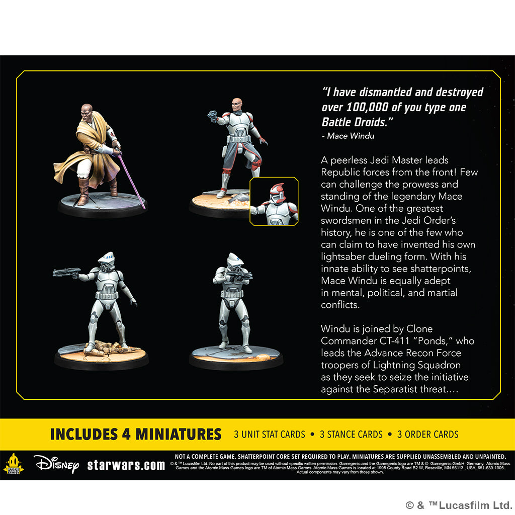 Star Wars : Shatterpoint - Mace Windu Squad Pack