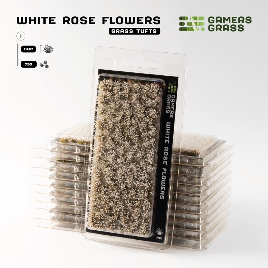 White Rose Flowers - package