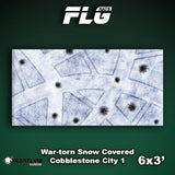 FLG Mats: War-torn Snow Covered Cobblestone City 1