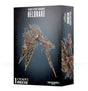 Upright Chaos Space Marines: Heldrake miniature box, shown from the front and right side. The dark box features a spined, mechanical dragon with bronze skeletal wings; front text reads “CHAOS SPACE MARINES HELDRAKE” and “1 CITADEL MINIATURE.”