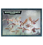 Front of the Tyranid Gargoyle Brood box, illustrated with several pale bone-colored, pink and purple winged creatures flying over a misty battlefield. The box reads “WARHAMMER 40,000” and “CITADEL.”