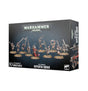 Black Warhammer 40,000 Repentia Squad miniature box shown from the front and right side, with painted figures wielding long blades across the front. The box reads “WARHAMMER 40,000,” “10 CITADEL MINIATURES” and “REPENTIA SQUAD.”