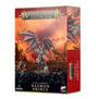 Box for a Daemon Prince miniature, with artwork of a horned, armored figure bearing large batlike wings and a weapon against an orange battlefield. The front reads “WARHAMMER AGE OF SIGMAR,” “DAEMON PRINCE” and “1 MINIATURE”; the right side shows another view of the figure.