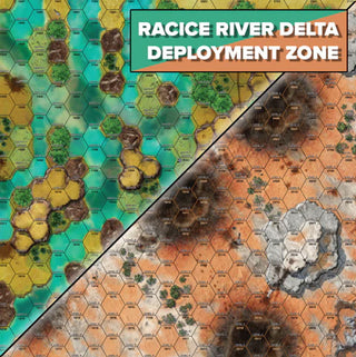 BattleTech: Battle Mat - Tukayyid - Racice River Delta/Deployment Zone