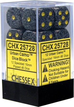 Chessex: Speckled Urban Camo Set of 12 D6 Dice