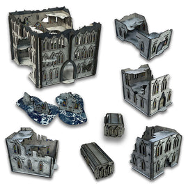 FLG Full Color Terrain: Snow Gothic Ruins Event Set - 0