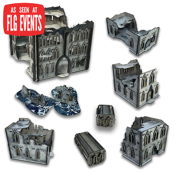 FLG Full Color Terrain: Snow Gothic Ruins Event Set