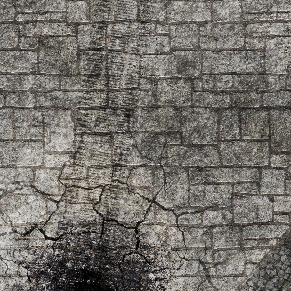 FLG Mats: War-torn Cobblestone City 1