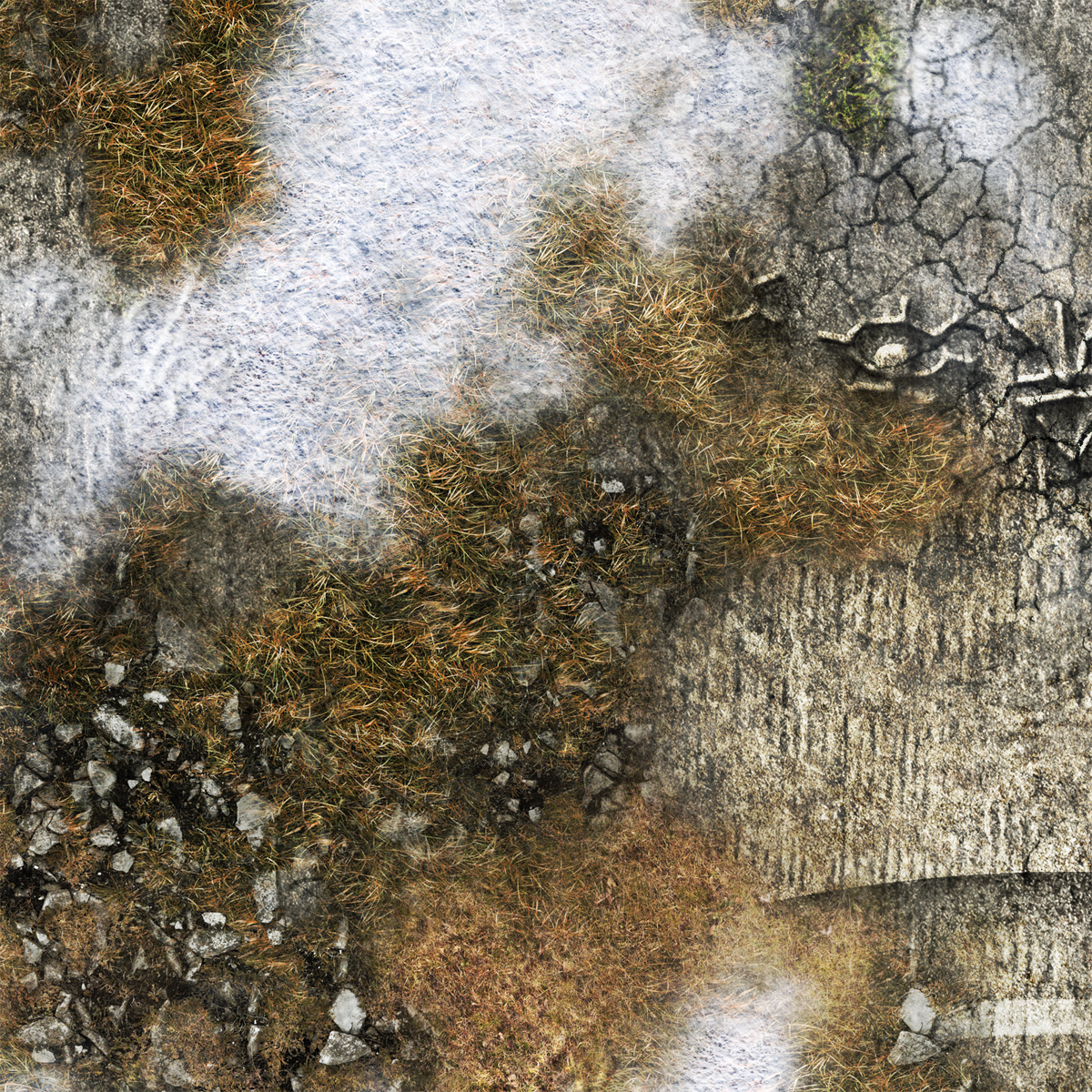 FLG Mats: Ancient Alien Ruins Winter - 0