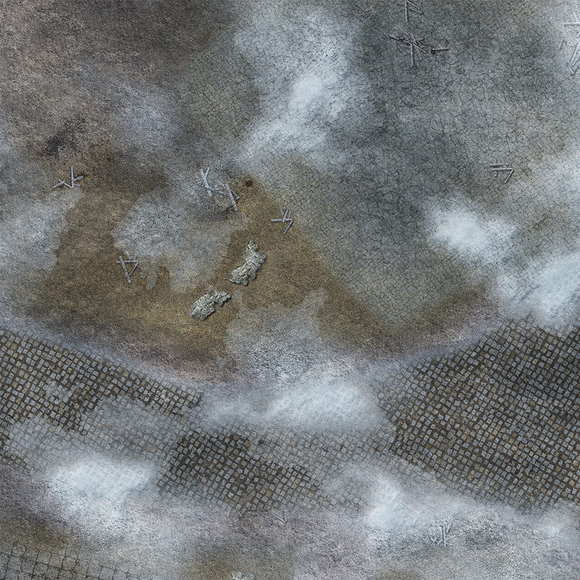 FLG Mats: Snow Cobblestone Village