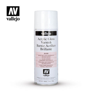 Vallejo: Varnish, Aerosol- Gloss 400 ml.