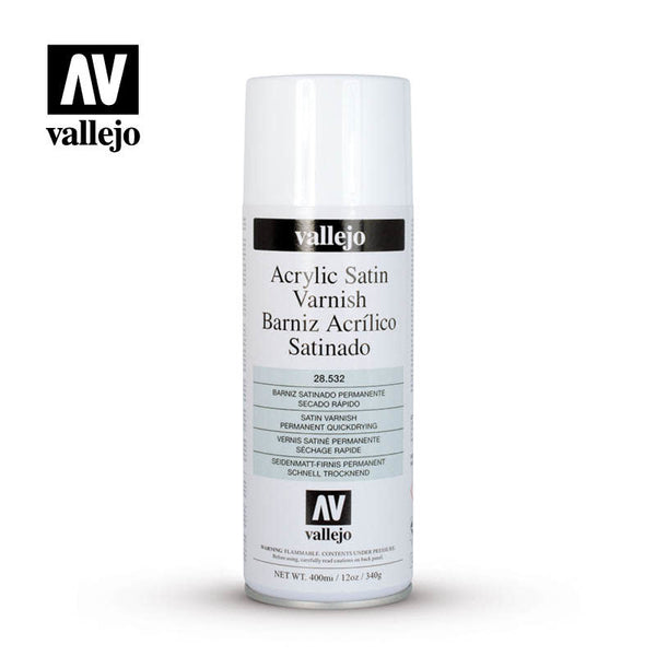 Vallejo: Varnish, Aerosol- Satin 400 ml.