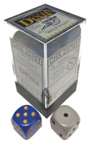 Chessex: Opaque Dixie Set of 12 D6 Dice