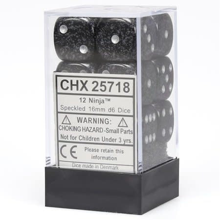 Chessex: Speckled Ninja Set of 12 D6 Dice
