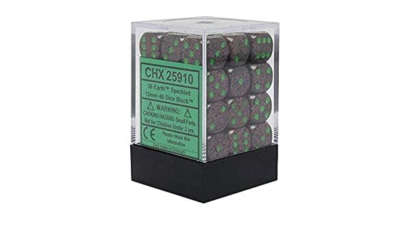 Chessex: Speckled Earth Set of 36 D6 Dice