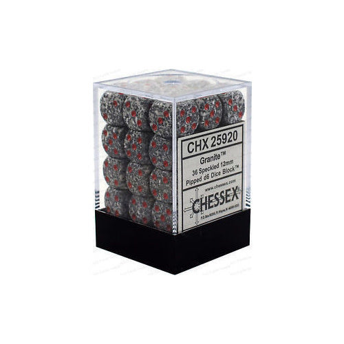 Chessex: Speckled Granite Set of 36 D6 Dice