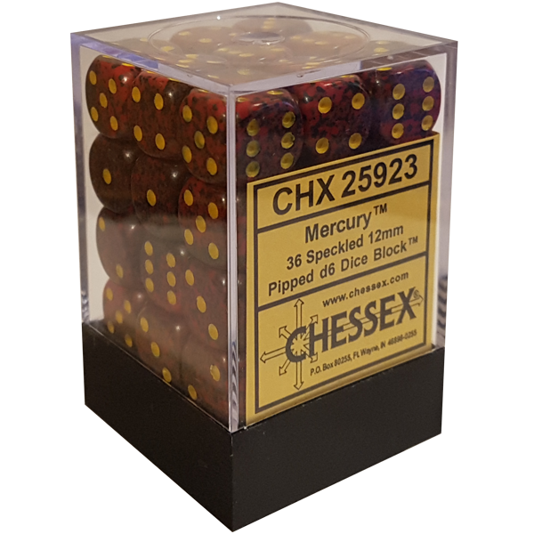 Chessex: Speckled Mercury Set of 36 D6 Dice
