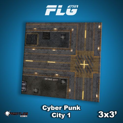 FLG Mats: Cyberpunk City 1