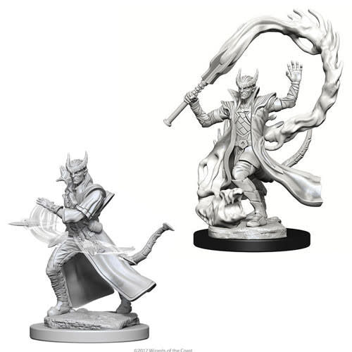 D&D Minis: Nolzur's Marvelous Unpainted Miniatures, W4 Tiefling Male Sorcerer