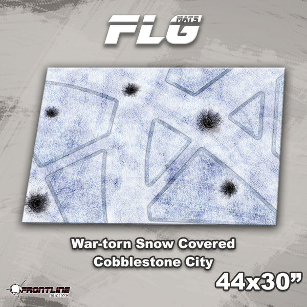 FLG Mats: War-torn Snow Covered Cobblestone City 1