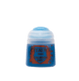A small blue paint pot with a pale blue cap, shown upright against a plain background. Its front label reads “CITADEL,” “BASE,” and “CALEDOR SKY.”