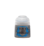 Small paint pot shown upright against a plain green background, with a white flip-top cap and gray body. Its bright blue label reads “CITADEL,” “LAYER,” and “IRONBREAKER.”