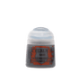 A squat gray paint pot with a translucent white flip-top cap, shown upright against a plain background. Its front label reads “CITADEL,” “BASE,” and “MECHANICUS STANDARD GREY.”