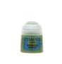 A small green paint pot with a white flip-top lid, shown upright against a plain background. Its blue-and-green label reads “CITADEL,” “LAYER,” and “WARBOSS GREEN.”