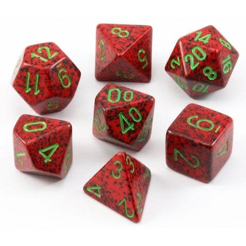 Chessex: Speckled Strawberry Polyhedral 7-Die Set