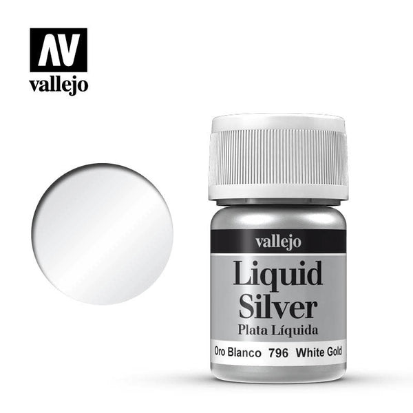 Vallejo: Model Color, Alcohol Metallics- White Gold 35 ml.
