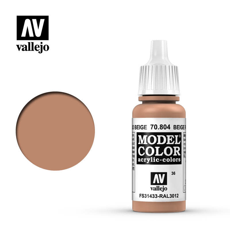 Vallejo: Model Color, Matte- Beige Red 17 ml.
